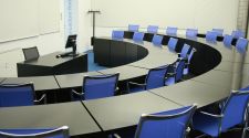 Blue lecture room